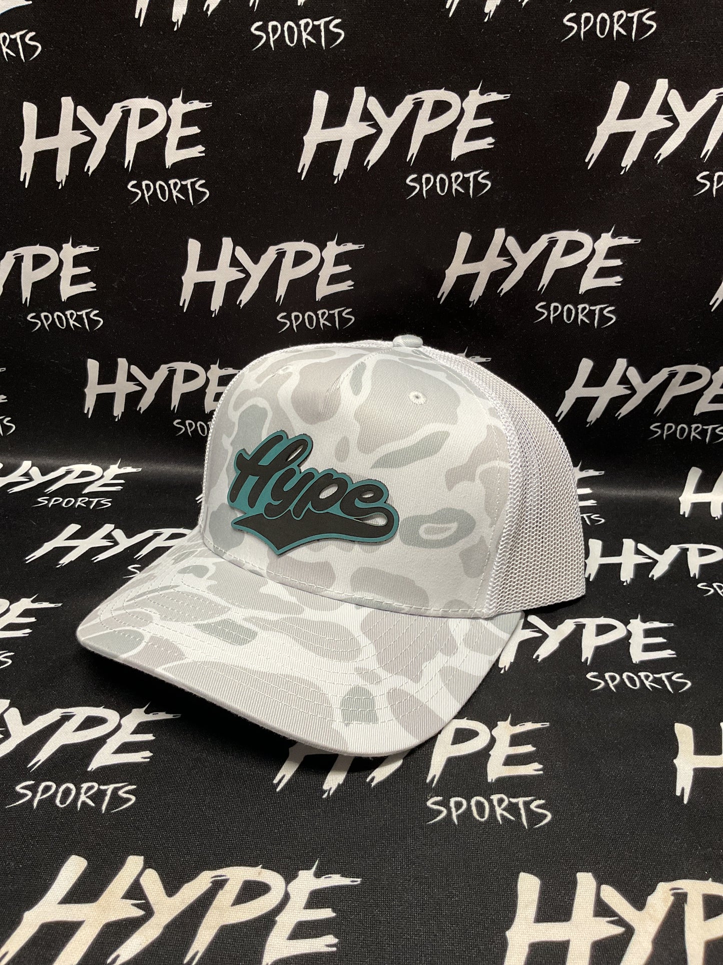 Light Camo with Teal Hype Hat