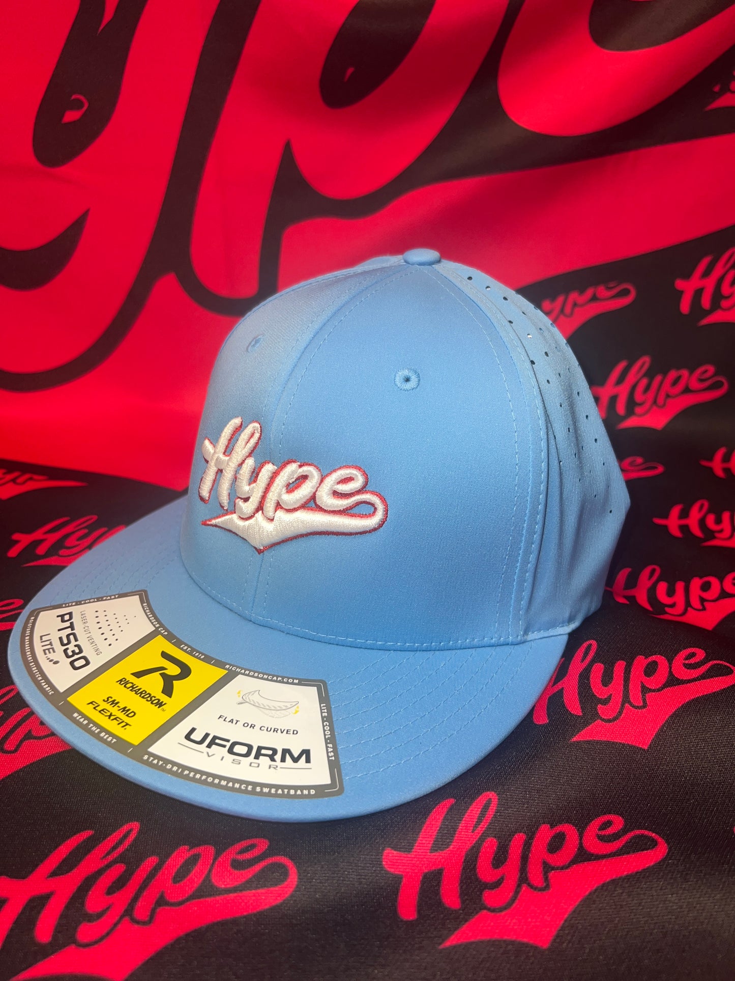 Hype Whit/Baby Blue Fitted Hat