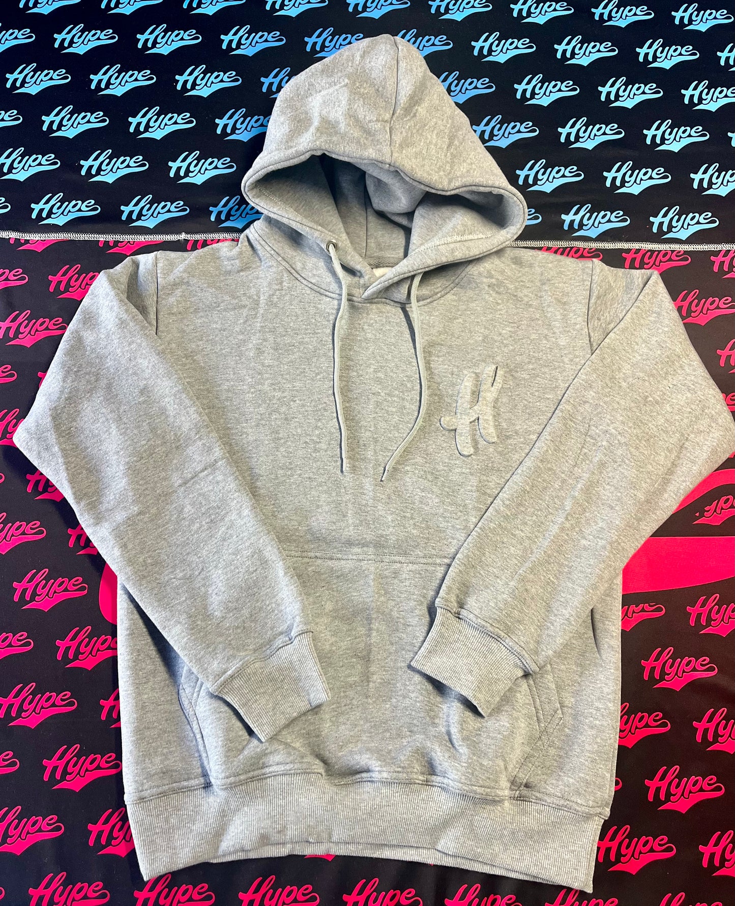 Comfort Light Grey Classic H Embossed Hoodie