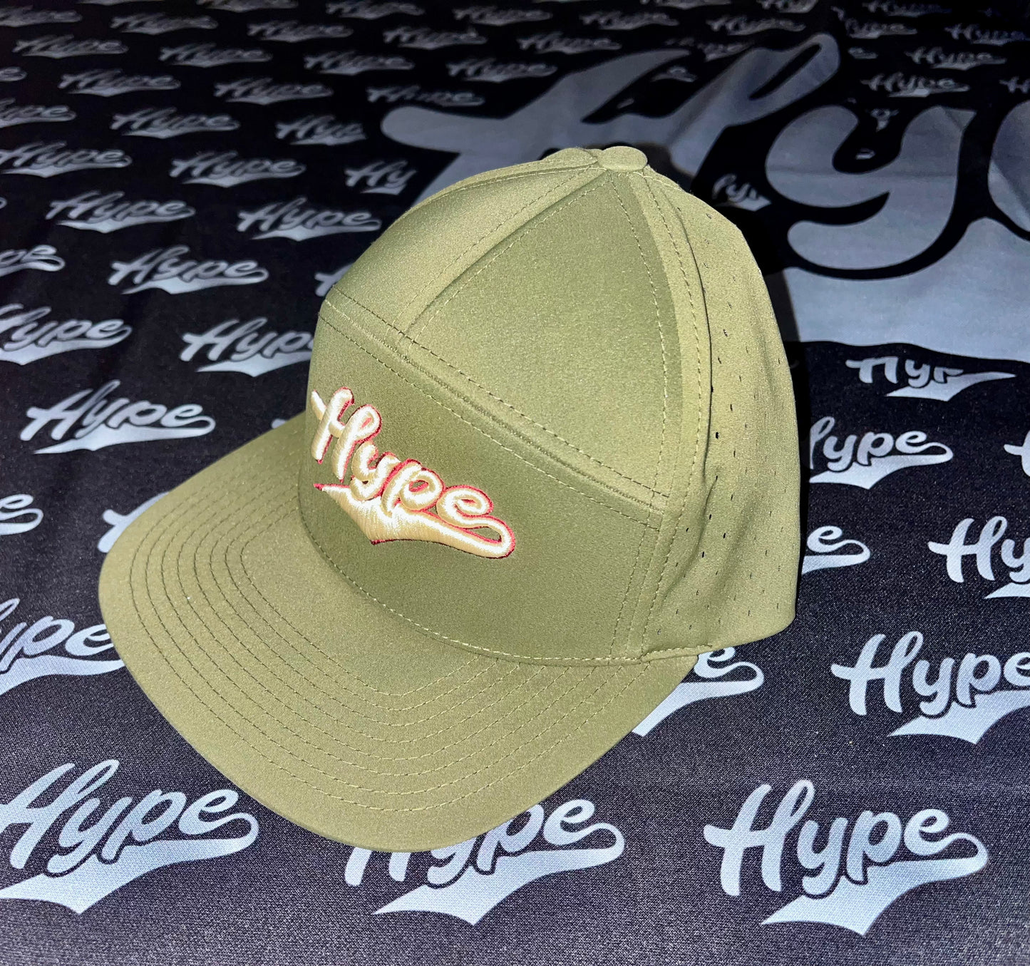 Olive with Cream/Burgundy Hype SnapBack