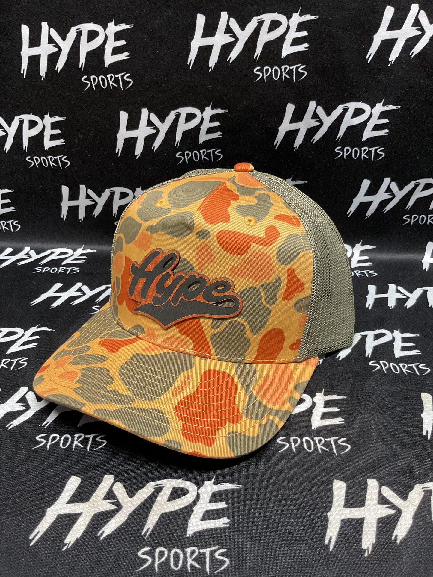 Hype Orange on Orange Camo Hat