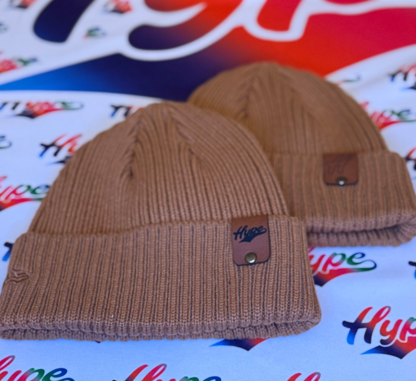 Hype Patch Beanie - Tan
