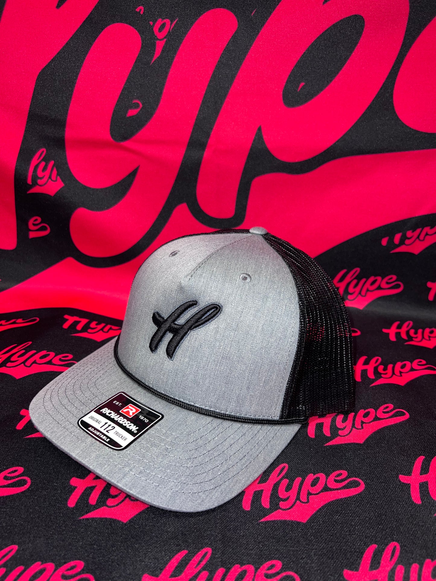Classic H Black on Grey/Black Rope SnapBack
