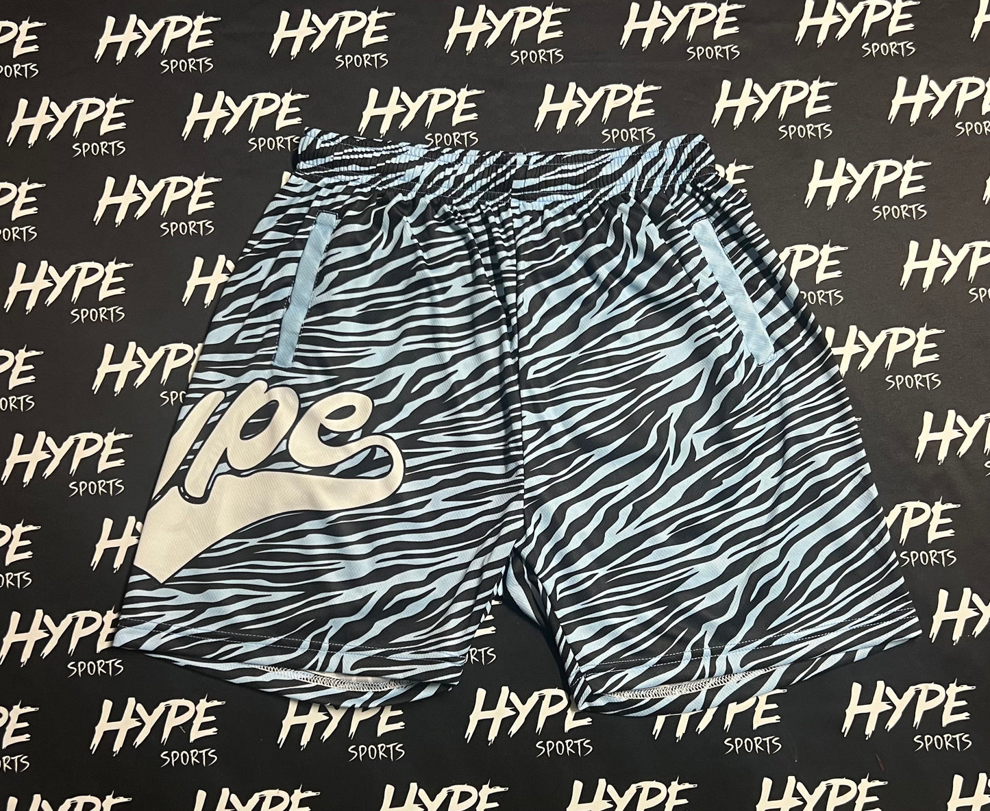 Zebra Print Mesh Shorts