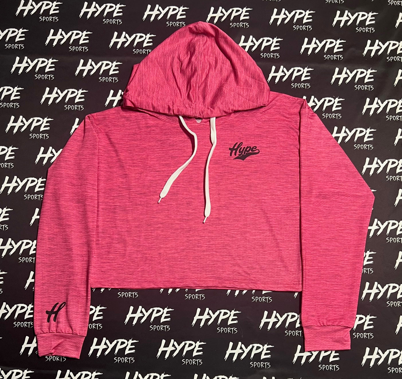 Women's Lightweight Crop Hoodie - Pink