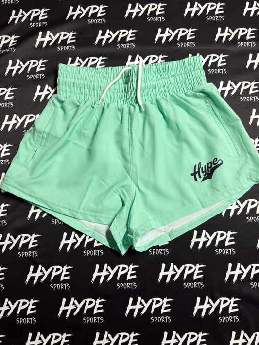 Women’s Mint Microfiber Shorts