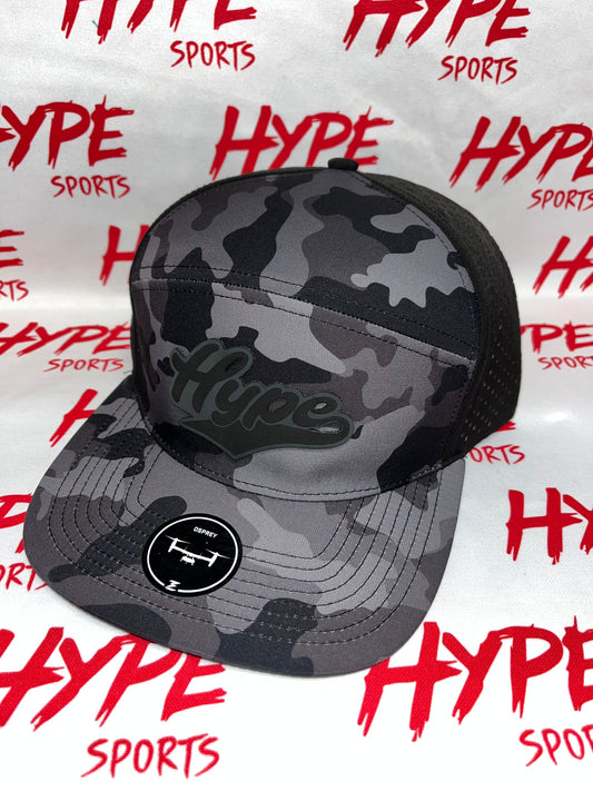 Black with Dark Grey Camo Hype Hat
