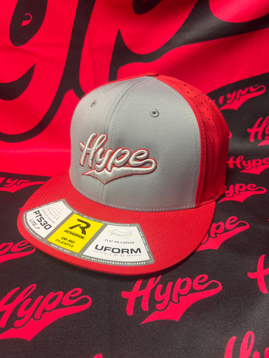 Hype Grey/Red Fitted Hat
