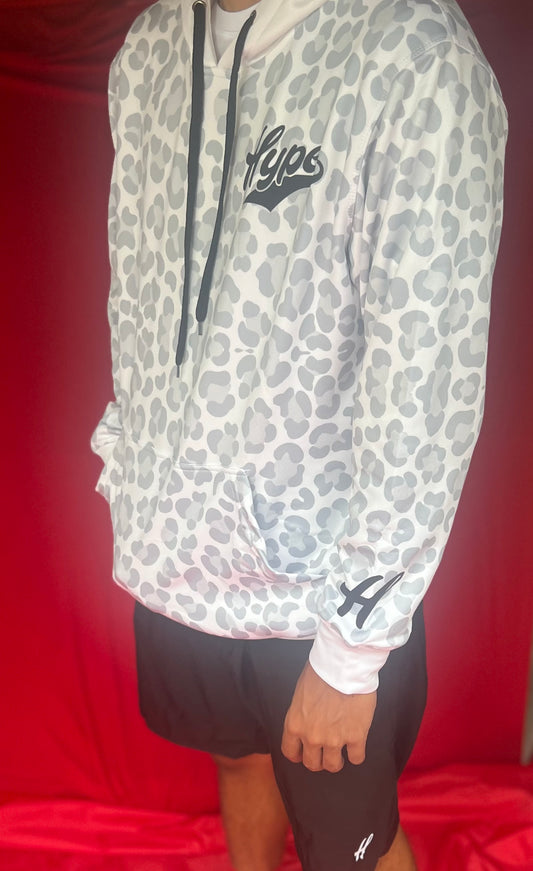 Cheetah Hoodie - Light Grey