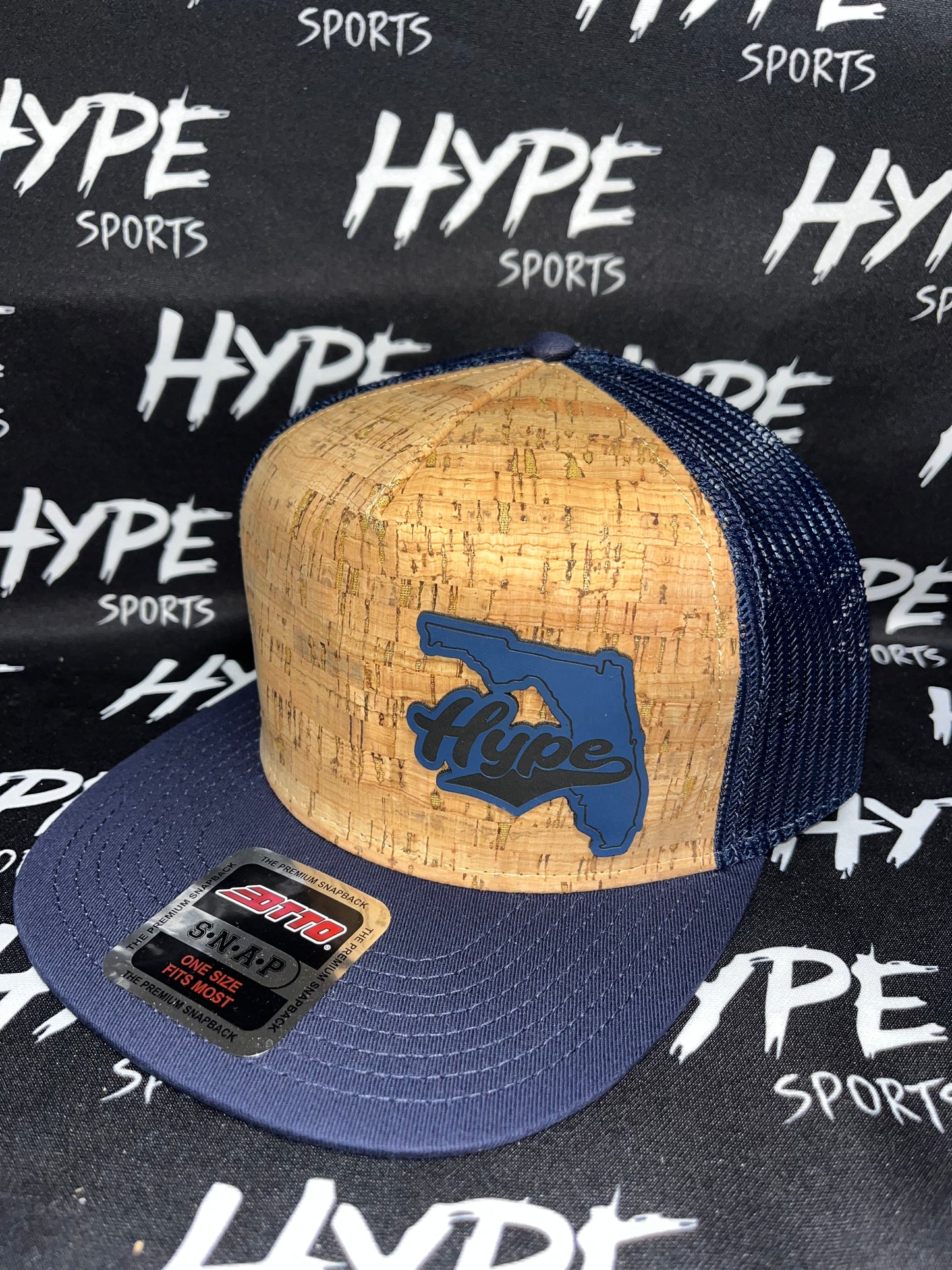 Navy and Cork Florida Hype Hat