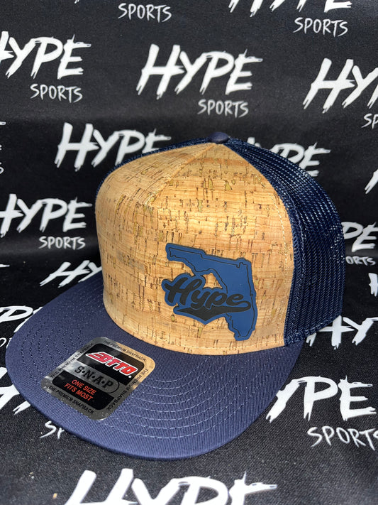 Navy and Cork Florida Hype Hat