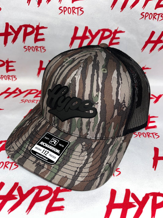 Realtree Black and Green Tree bark Hype Hat