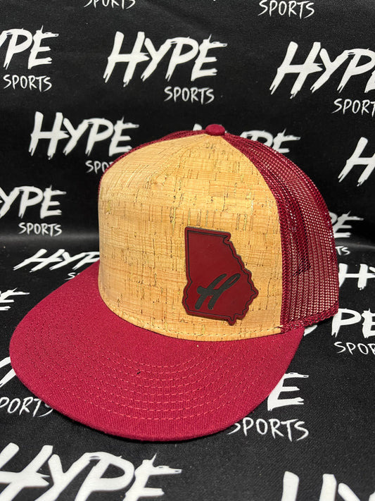 Maroon and Cork Georgia Classic H Hat