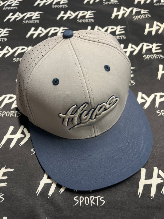 Grey and Navy Hype Snapback Hat