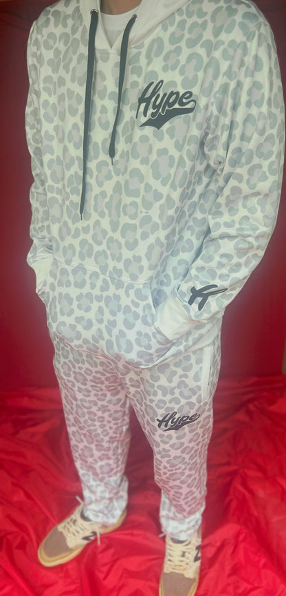 Cheetah Hoodie - Light Grey