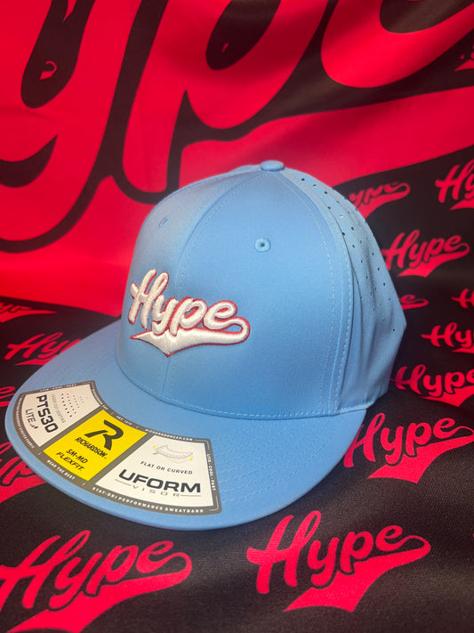 Hype Whit/Baby Blue Fitted Hat