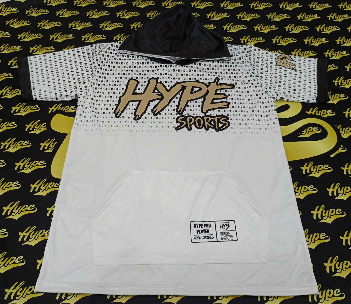 Hype Blend White Short Sleeve Hoodie