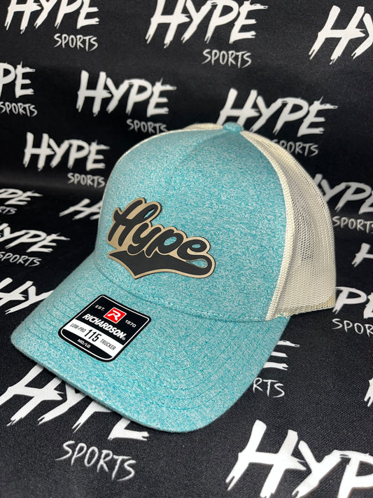 Cream and Light Blue Static Hype Hat