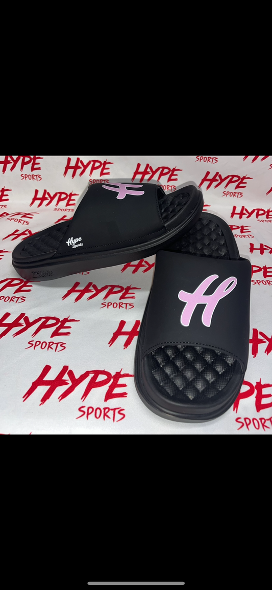 Hype Slides - Pink on Black