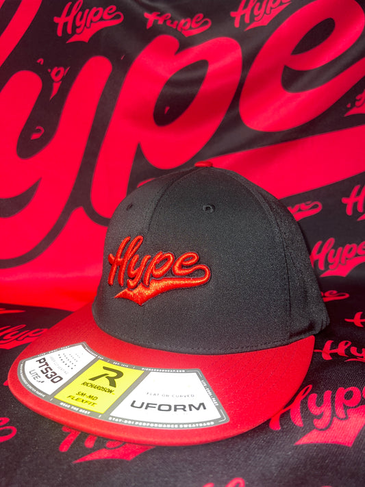 Hype Red/Black Fitted Hat