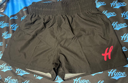 Women’s Classic H Microfiber Shorts - Pink on Black