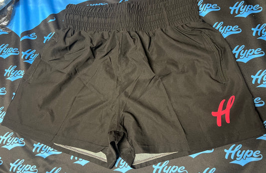 Women’s Classic H Microfiber Shorts - Pink on Black