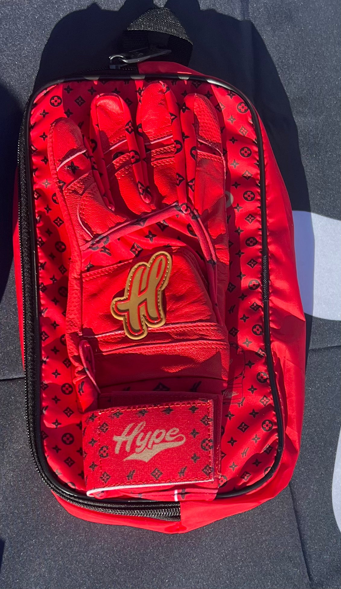 LV Hype Batting Gloves - Red