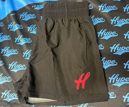 Women’s Classic H Microfiber Shorts - Pink on Black