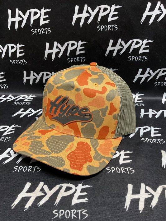 Hype Orange on Orange Camo Hat