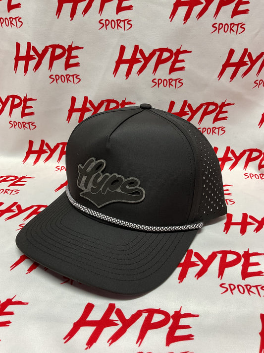 Hype Black on Black Rope Hat