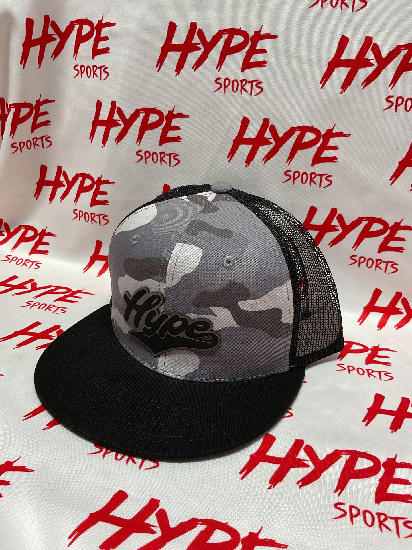 Hype Black on Grey Camo Hat