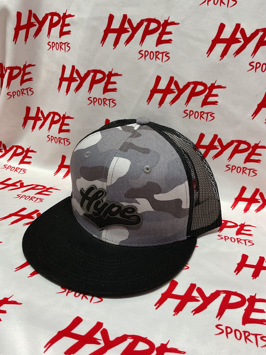 Hype Black on Grey Camo Hat