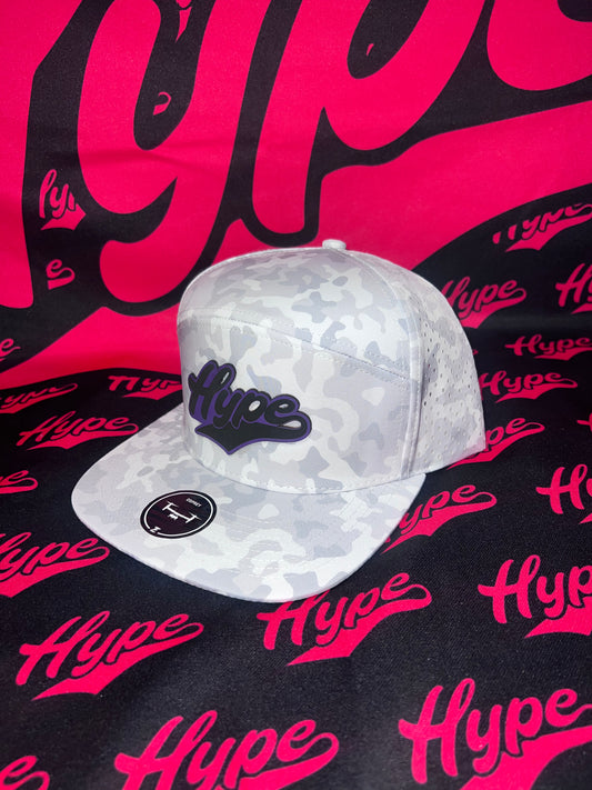 Purple/Black Hype on Light Camo SnapBack