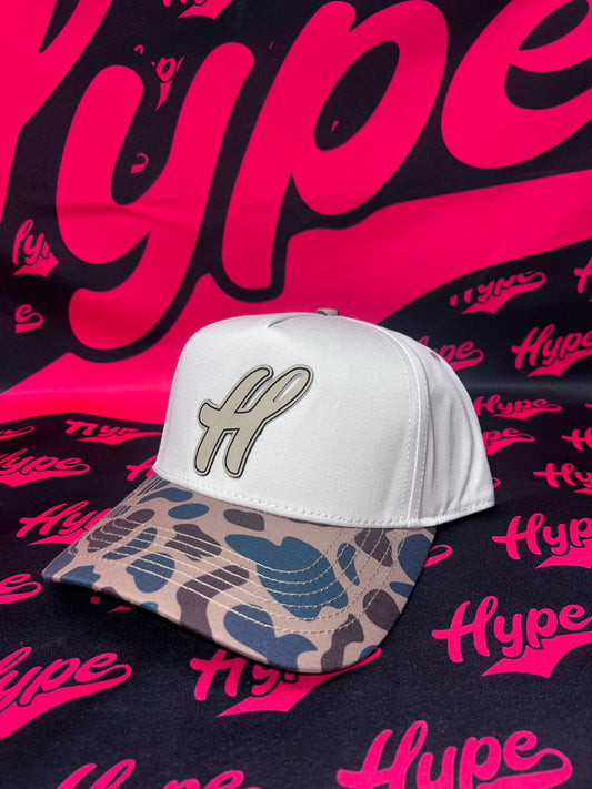 Classic H Cream/Camo SnapBack