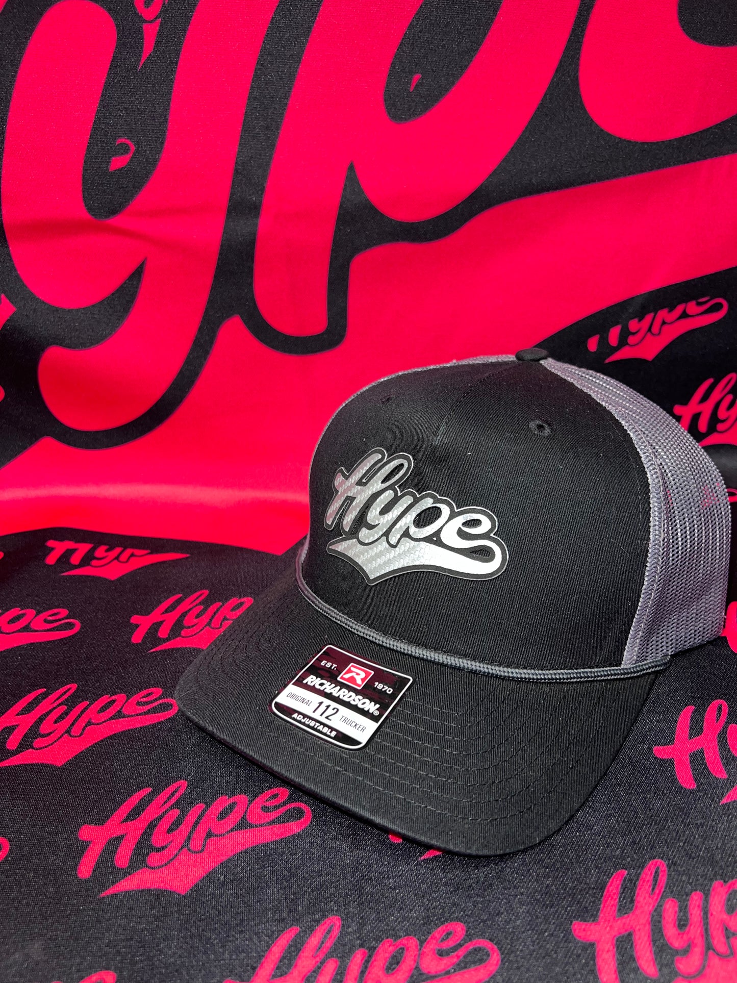 Reflective Hype Black/Grey Rope SnapBack
