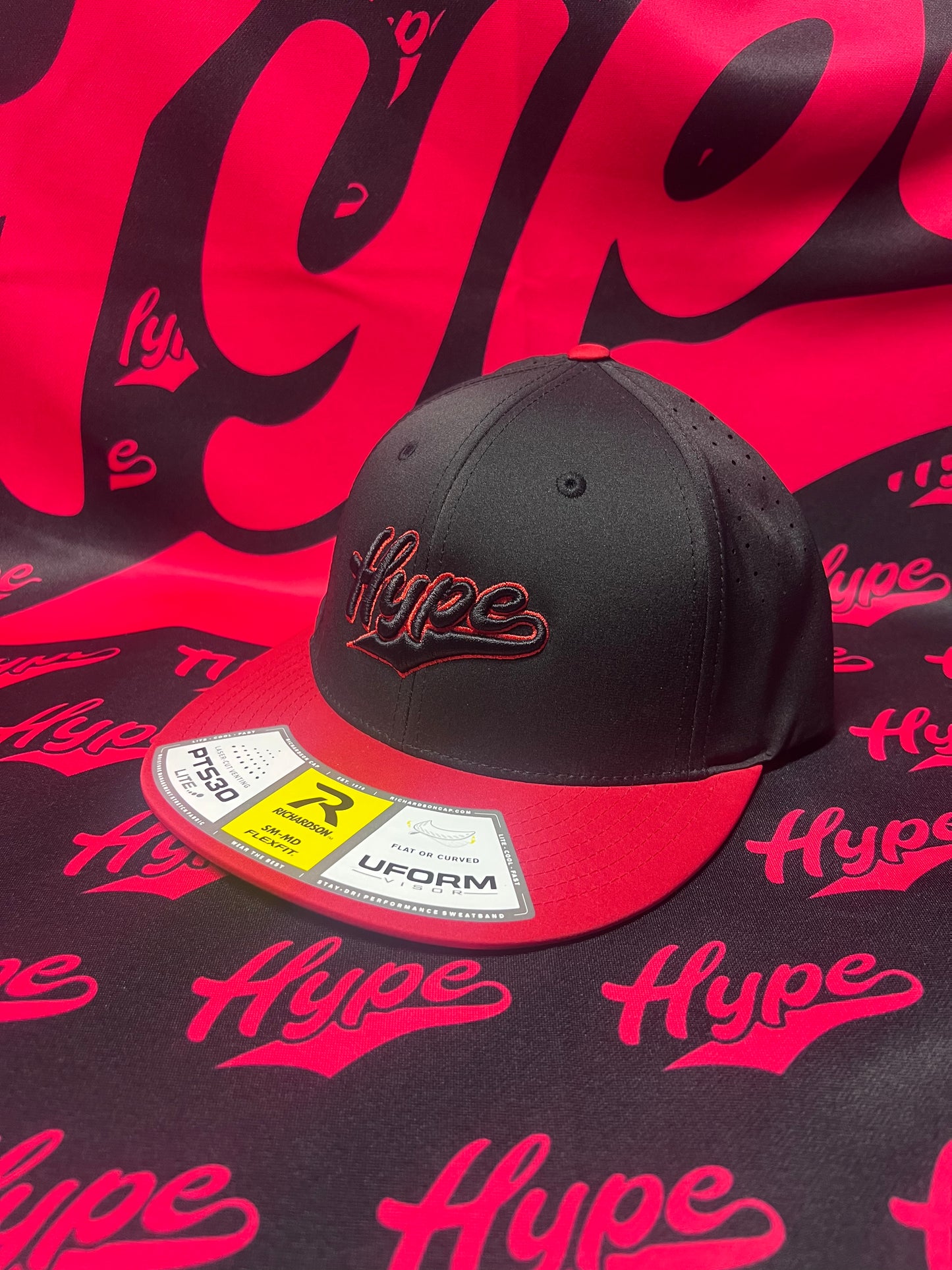 Hype Black/Red Fitted Hat