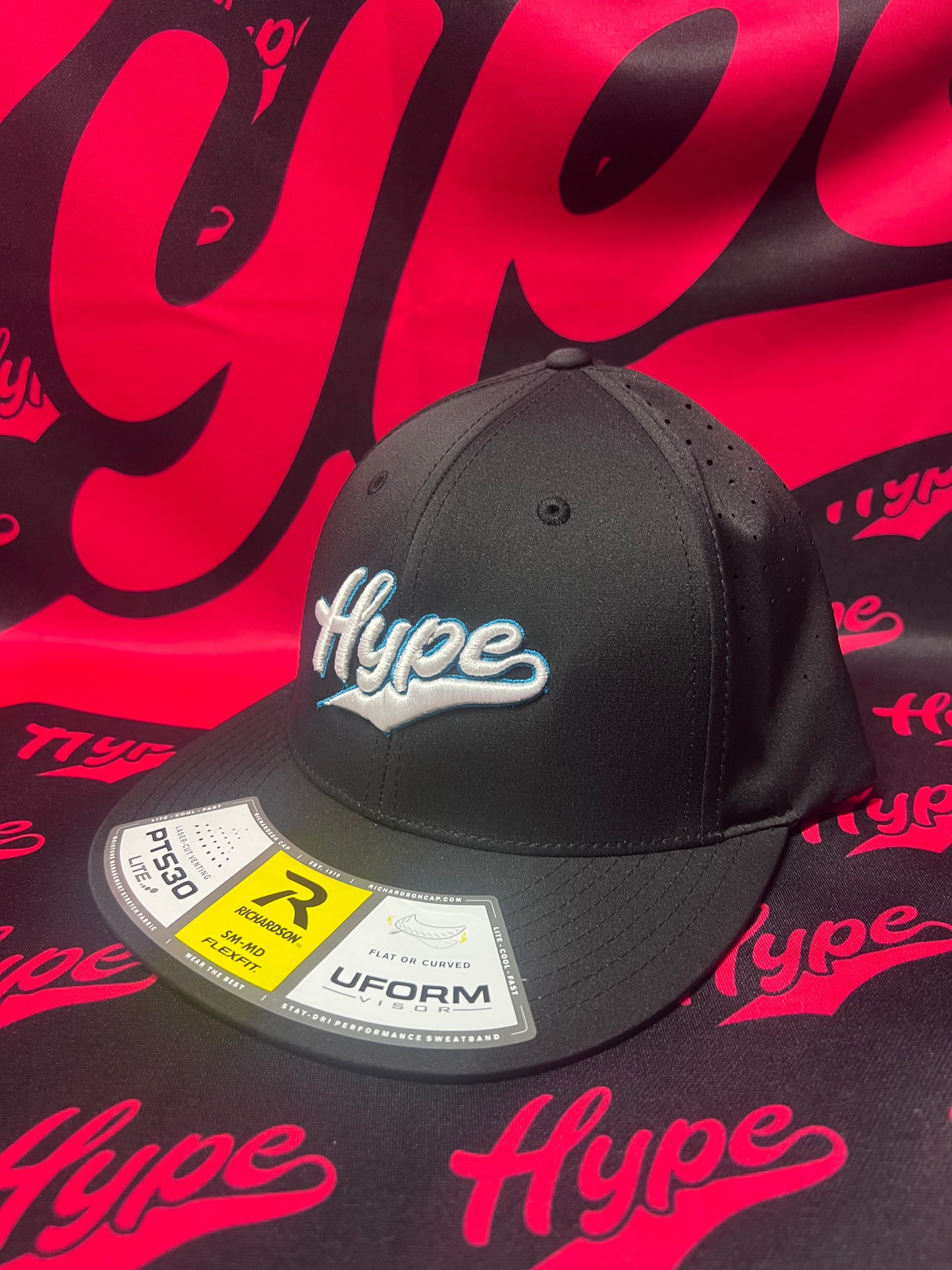 Hype White/Black Fitted Hat