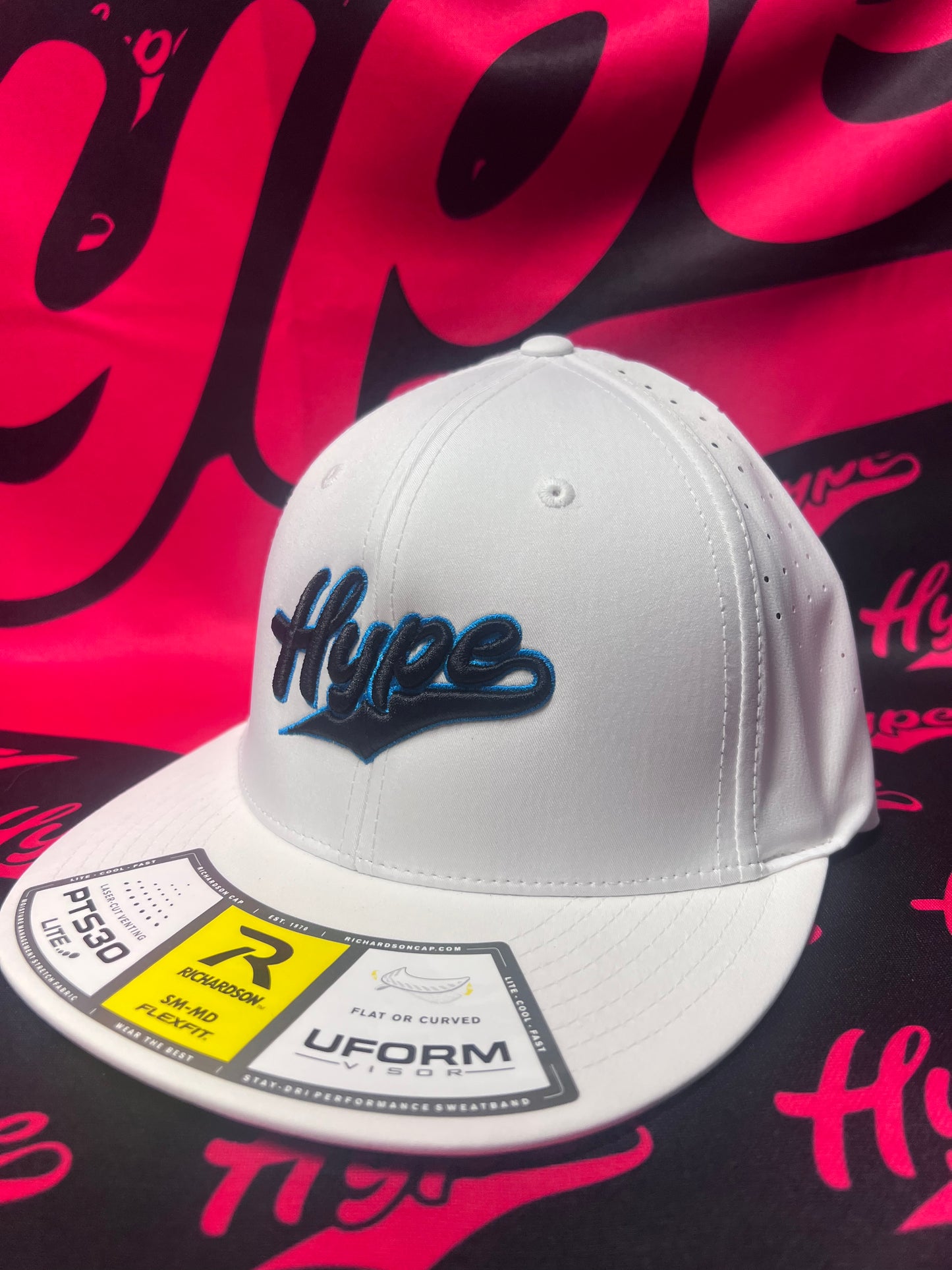 Hype Black/White Fitted Hat