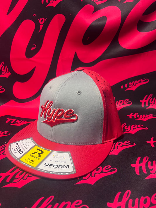 Hype Red/Grey Fitted Hat