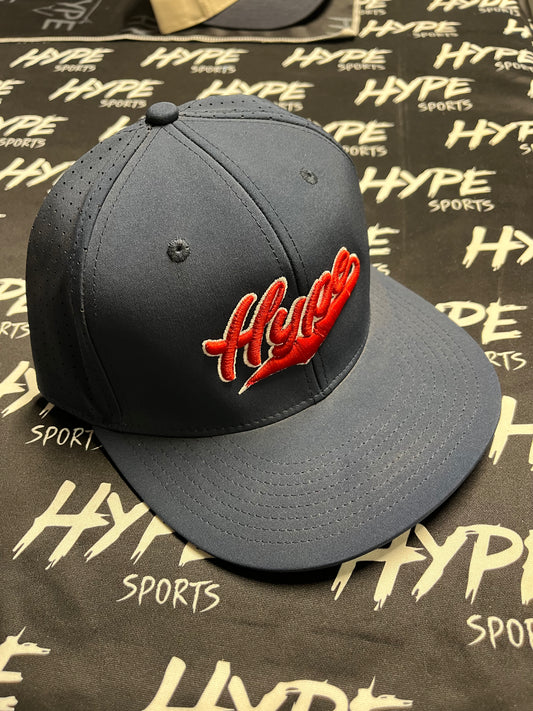 Navy with Red Hype Snapback Hat