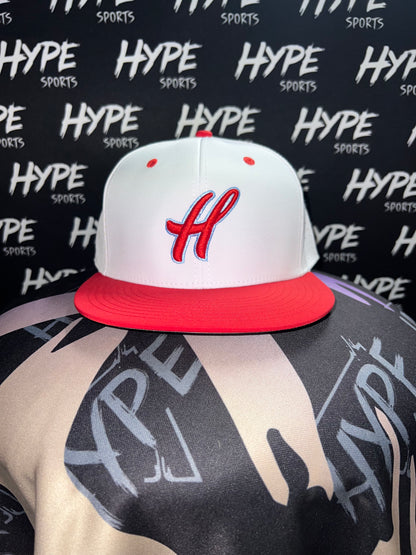 White Hype Classic Fitted Hat