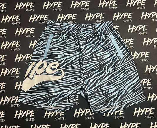 Zebra Print Mesh Shorts