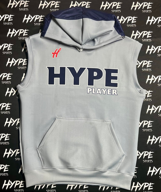 Grey Hype Sleeveless Hoodie