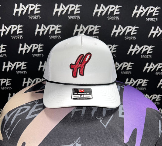White H Rope Hat