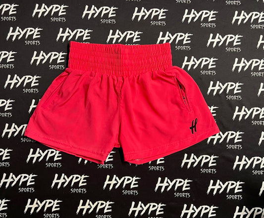 Youth Girls Pink Microfiber Shorts